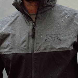 Grunt Style MEN'S PREMIUM RAIN JACKET - BLACK Size 2XL